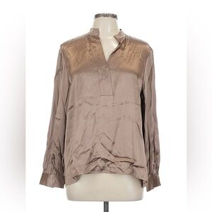NIC+ZOE Women's Shimmering Brown Blouse nwt